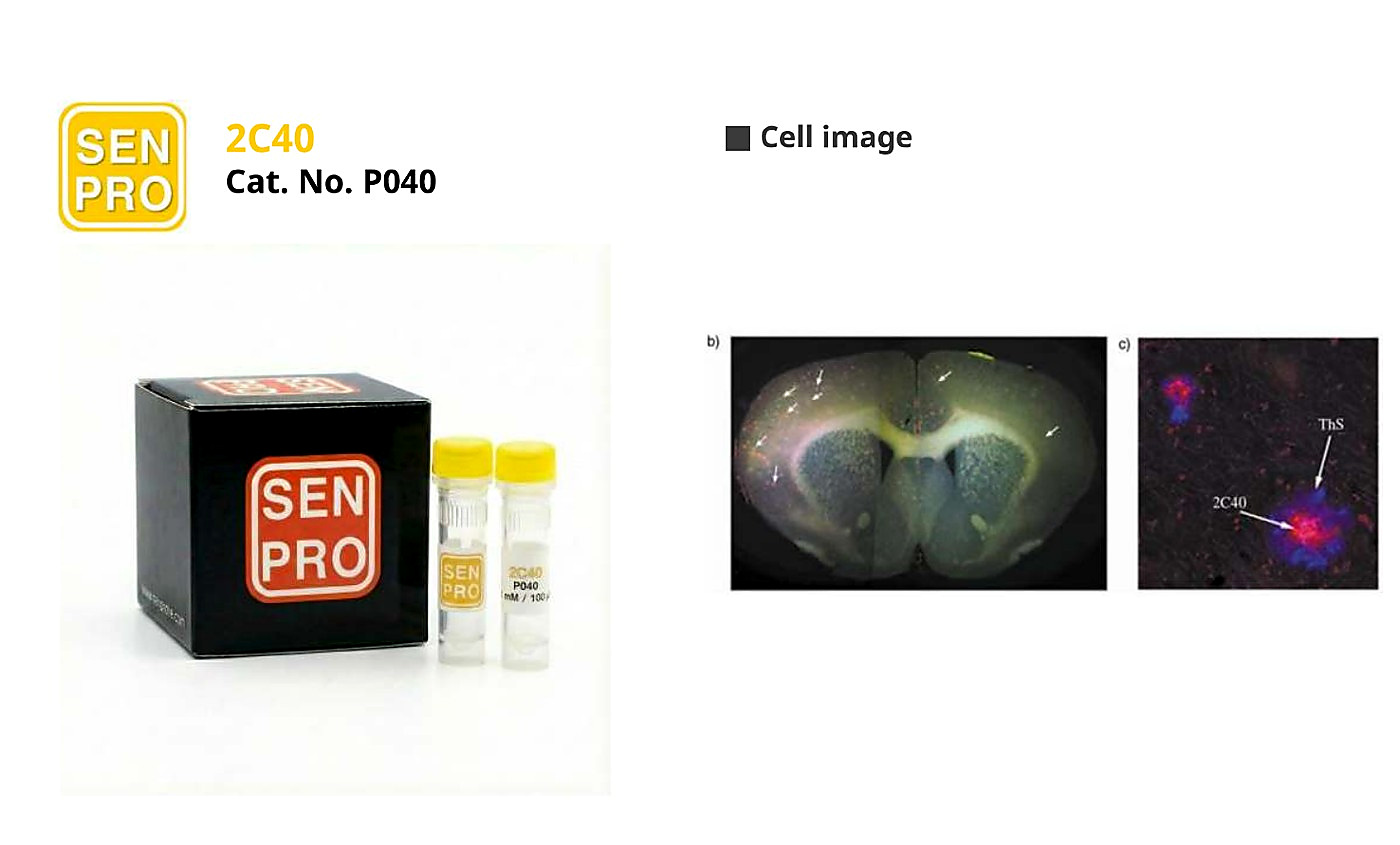 SENPRO 2C40 淀粉样蛋白传感器 P040 产品包装与实验图像